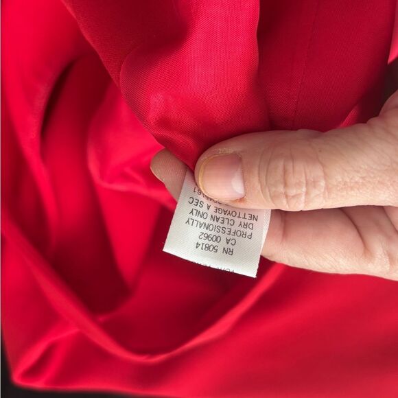 Tahari Vibrant Red Maxi Dress - Picture 7 of 7